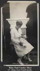 Baby Paul Vander Meer and foreign nurse