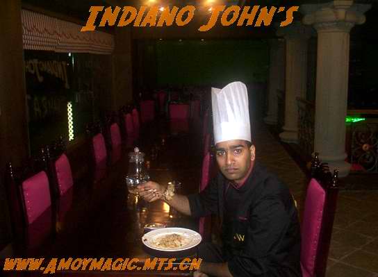 Indiano John's has plenty of room for banquets and feasts of all kinds Amoy Magic Guide to Xiamen and Fujian Fukien